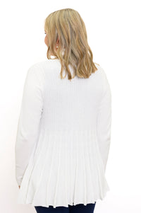 Cardigan Karen, Blanc, Coton