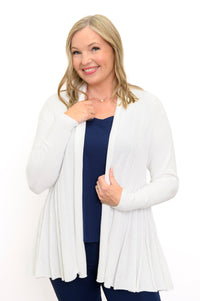 Cardigan Karen, Blanc, Coton