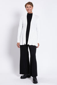 Karen Cardigan, White, Cotton