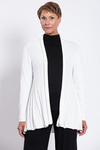 Karen Cardigan, White, Cotton
