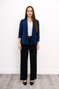 Kathy Jacket, Indigo, Bamboo