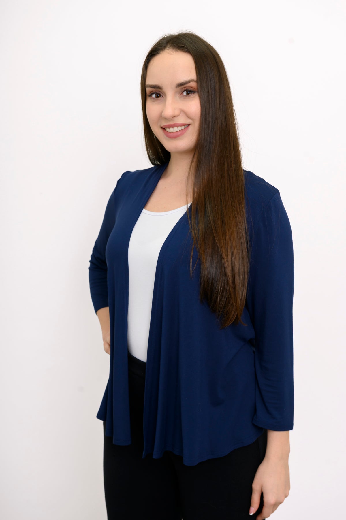 Kathy Jacket, Indigo, Bamboo