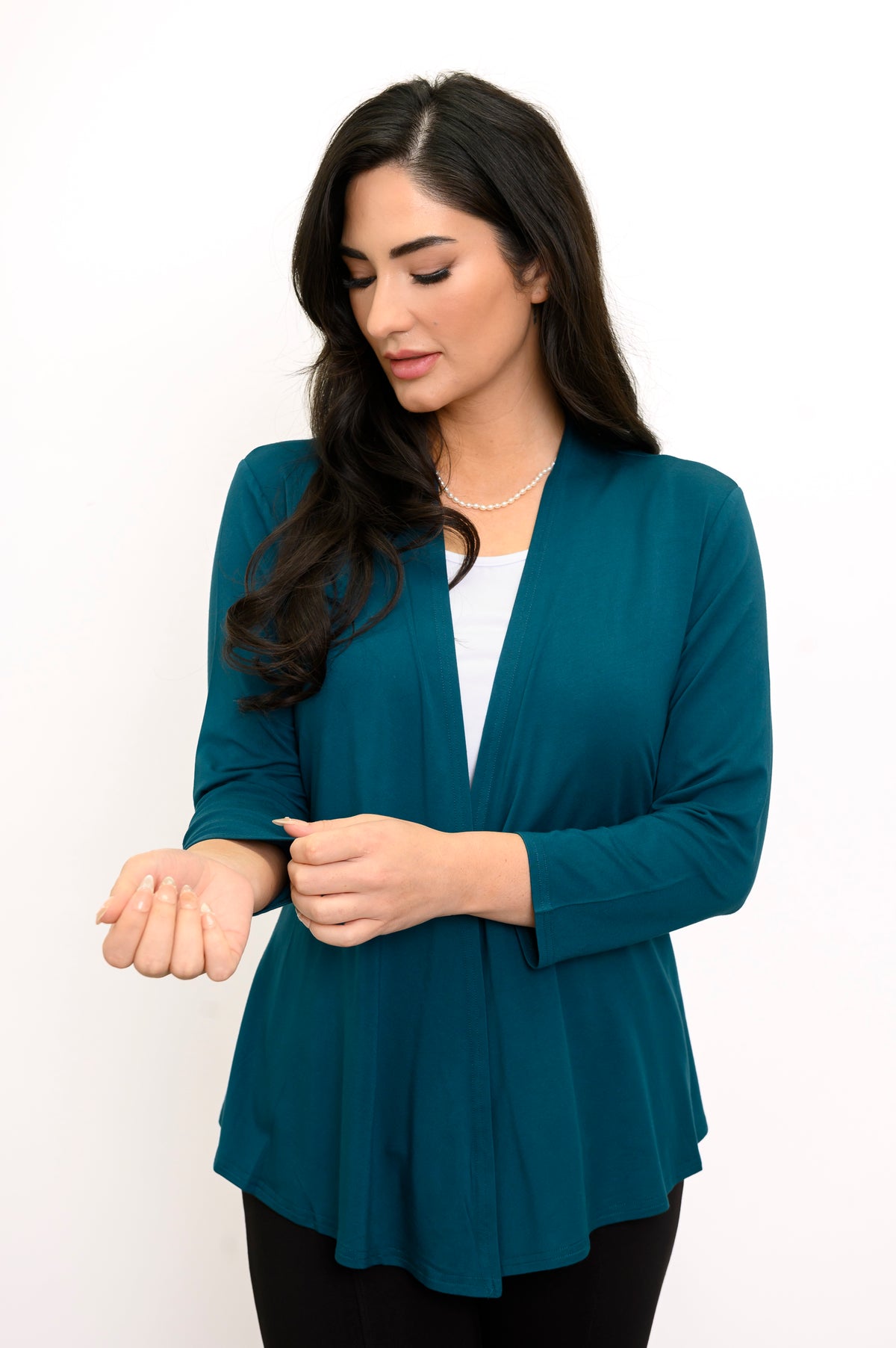 Veste Kathy, sarcelle, bambou