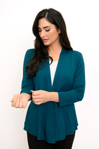 Veste Kathy, sarcelle, bambou