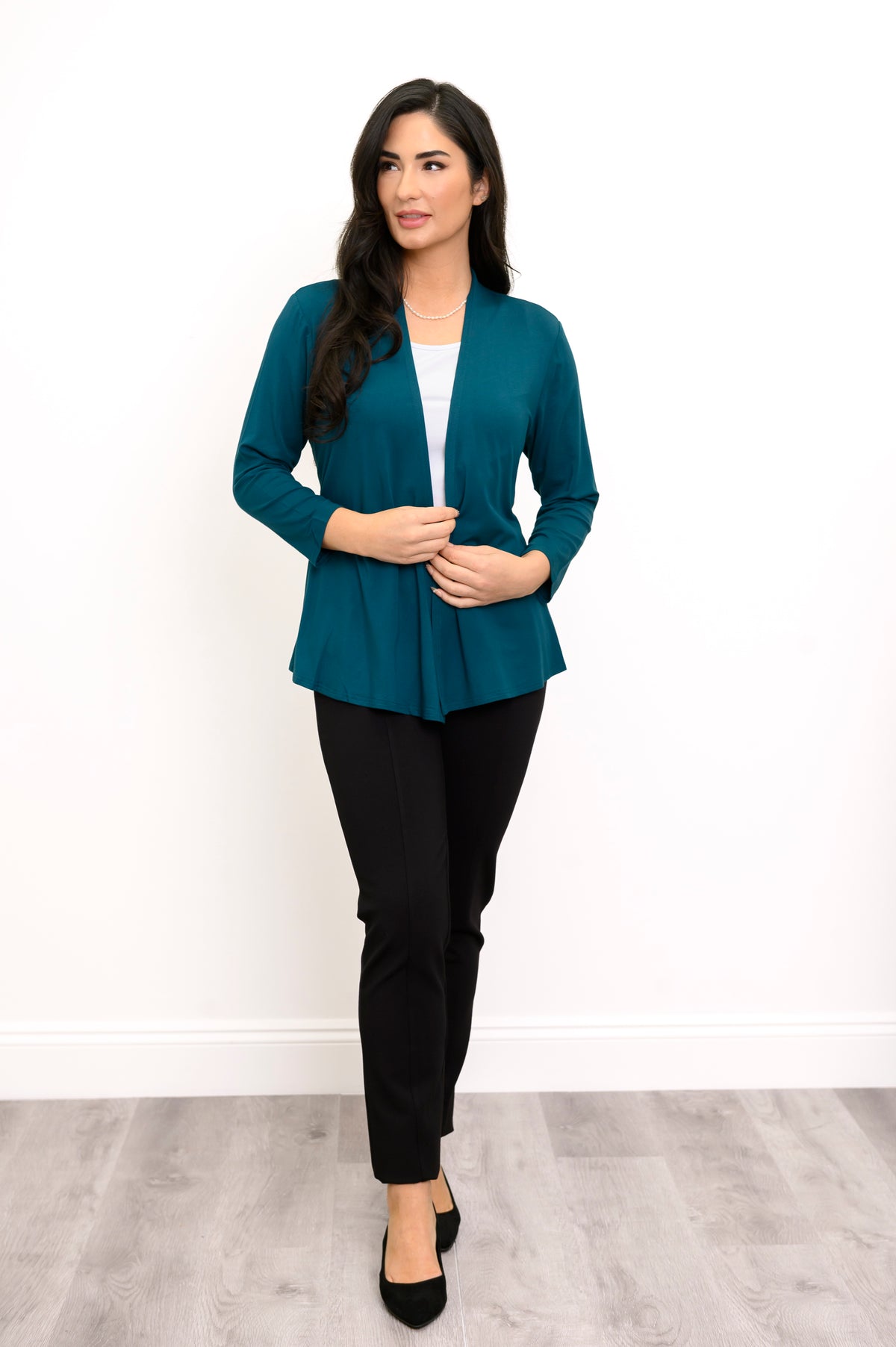 Veste Kathy, sarcelle, bambou