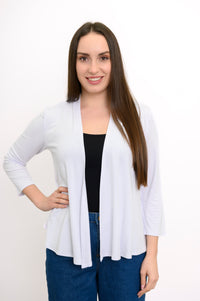 Kathy Jacket, White, Bamboo