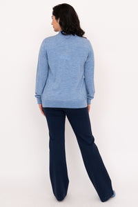 Kitten Cardigan, Soft Blue, Merino Wool