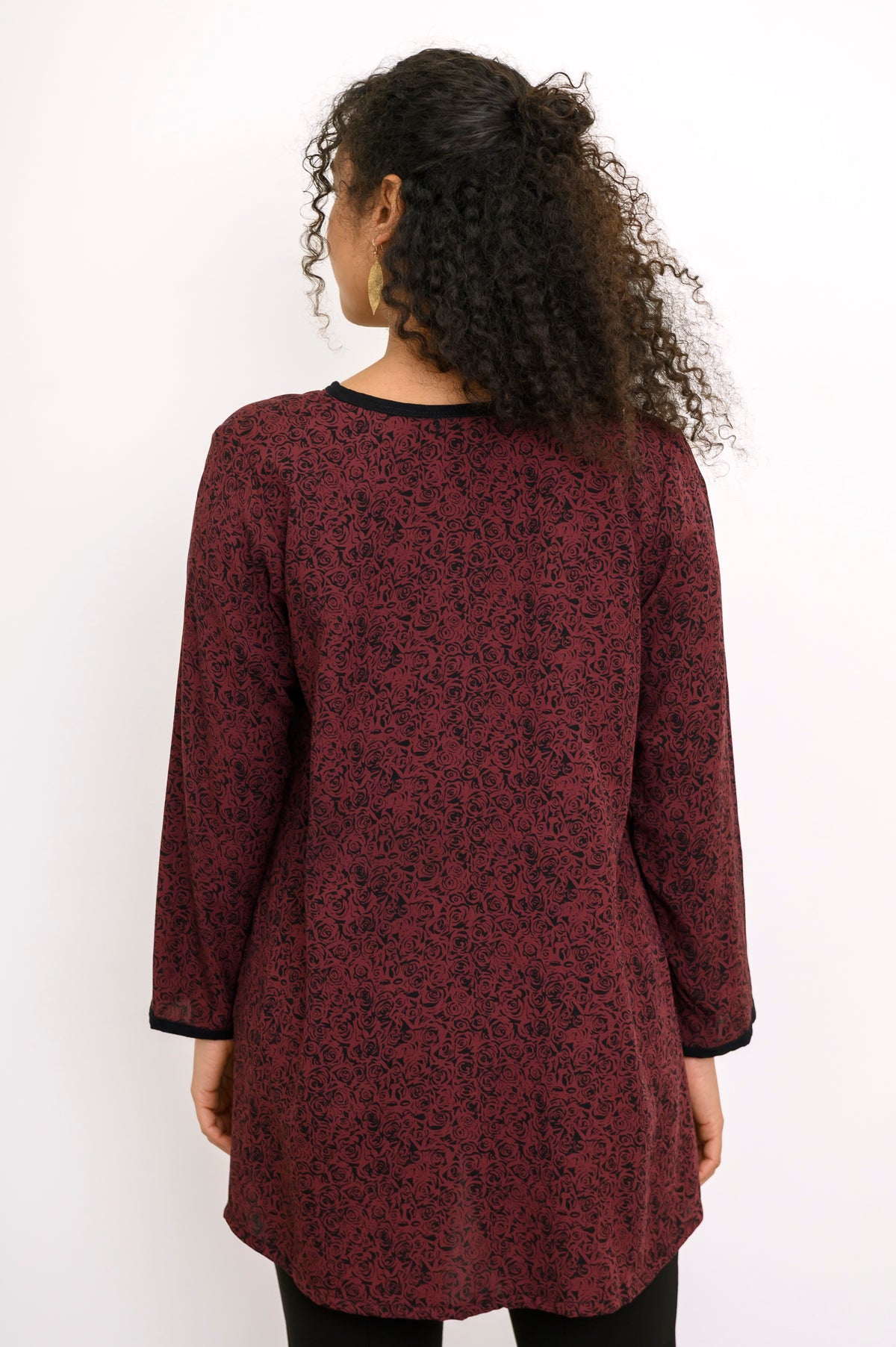 Kurta Blouse,  Small Rose Burgundy