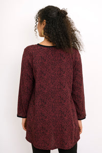 Kurta Blouse,  Small Rose Burgundy