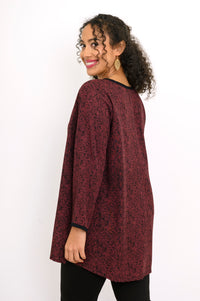 Kurta Blouse,  Small Rose Burgundy