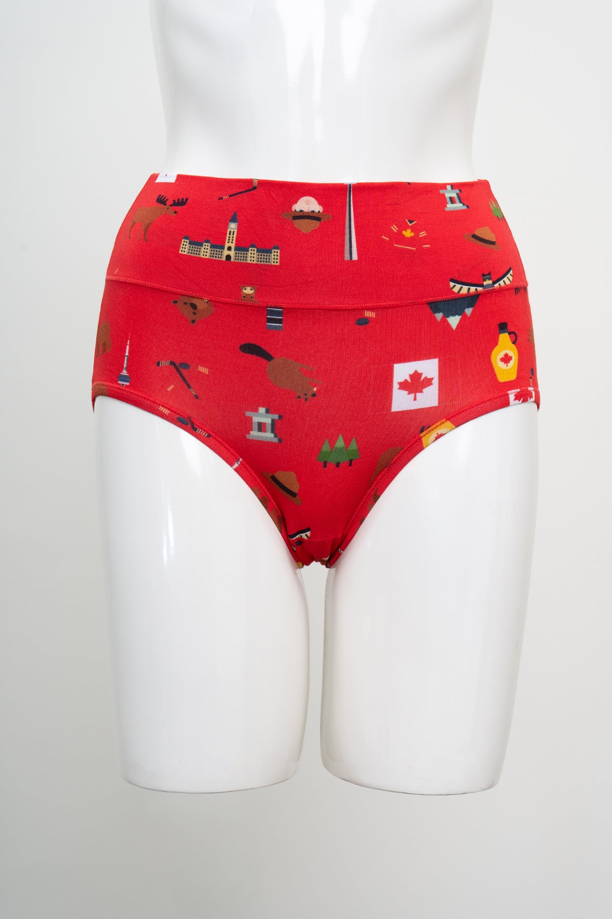 La Gaunche, imprimé Canada rouge, bambou