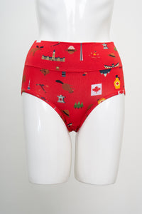 La Gaunche, imprimé Canada rouge, bambou