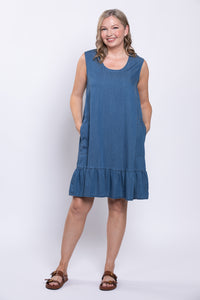 Lali Dress, Tencel Denim