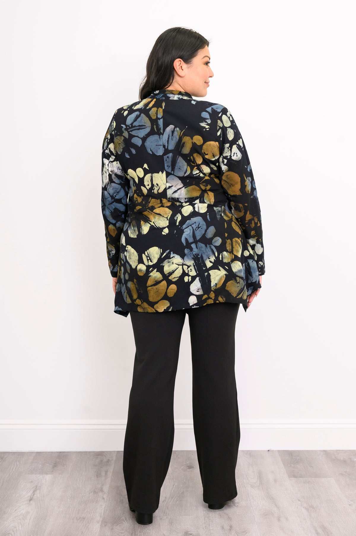Laney Blouse, Dark Abstract