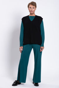 Laura Vest, Black, Wool Cashmere