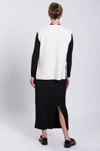 Laura Vest, Creamy White, Wool Cashmere