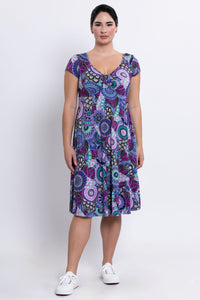 Lavon Dress, Royale Peacock, Bamboo