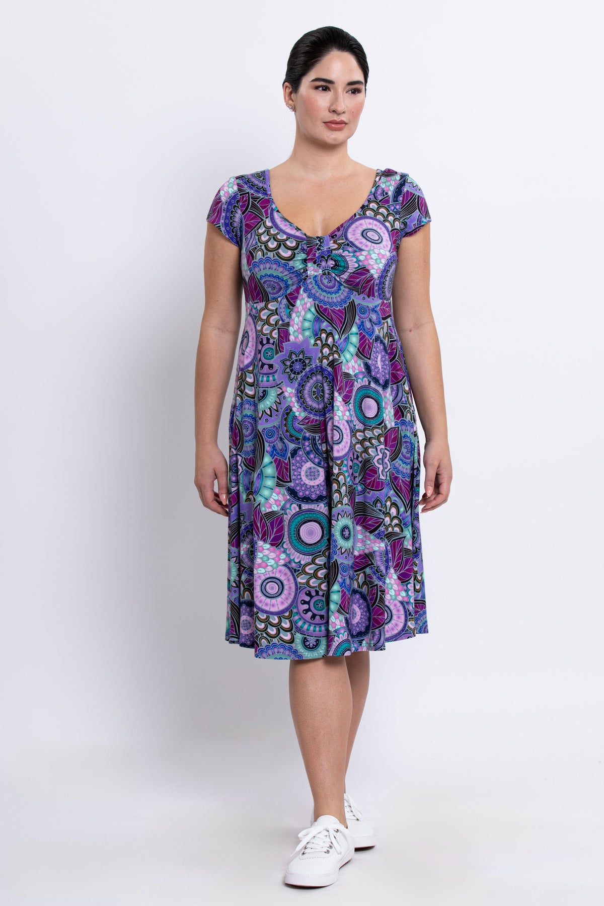 Lavon Dress, Royale Peacock, Bamboo