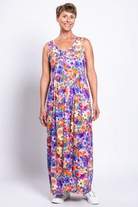 Liane N/S Dress, Violet Fiesta, Bamboo