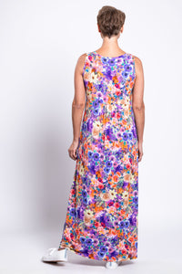 Liane N/S Dress, Violet Fiesta, Bamboo