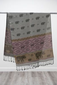 Pashmina Scarf, Elephant