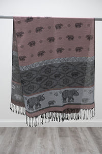Pashmina Scarf, Elephant
