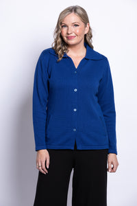 Lily Cardigan, Indigo, Cotton