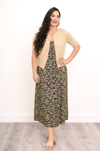 Madison Dress, Sand Ventana, Linen Bamboo