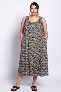 Madison Dress, Sand Ventana, Linen Bamboo