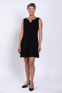Maggie Sleeveless Dress, Black, Bamboo