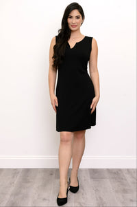 Maggie Sleeveless Dress, Black, Bamboo
