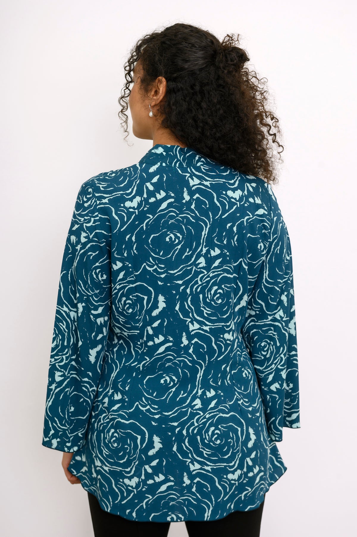 Blouse Mar, Grande Rose Sarcelle