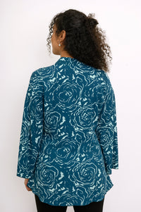 Blouse Mar, Grande Rose Sarcelle