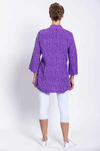 Mar 3/4 Blouse, Purple Love Gratt