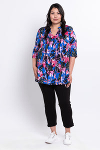 Margate Blouse, Pink Bonita, Linen Bamboo