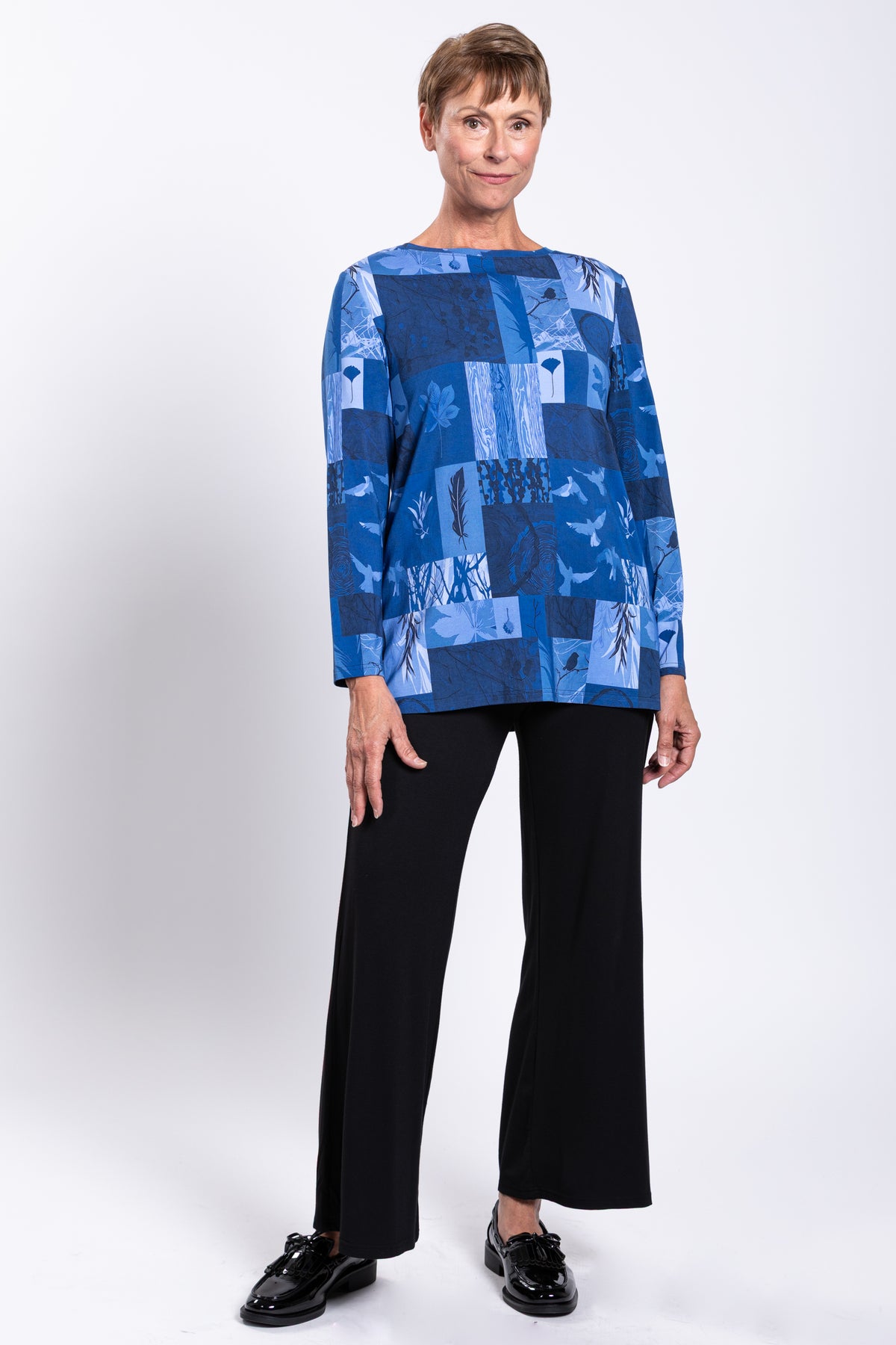 Margie Top, Blue Forest, Bamboo