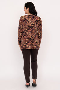 Margie Top, Chocolate Leopard, Bamboo