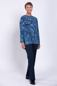 Margie Top, Cobalt Fossil, Bamboo
