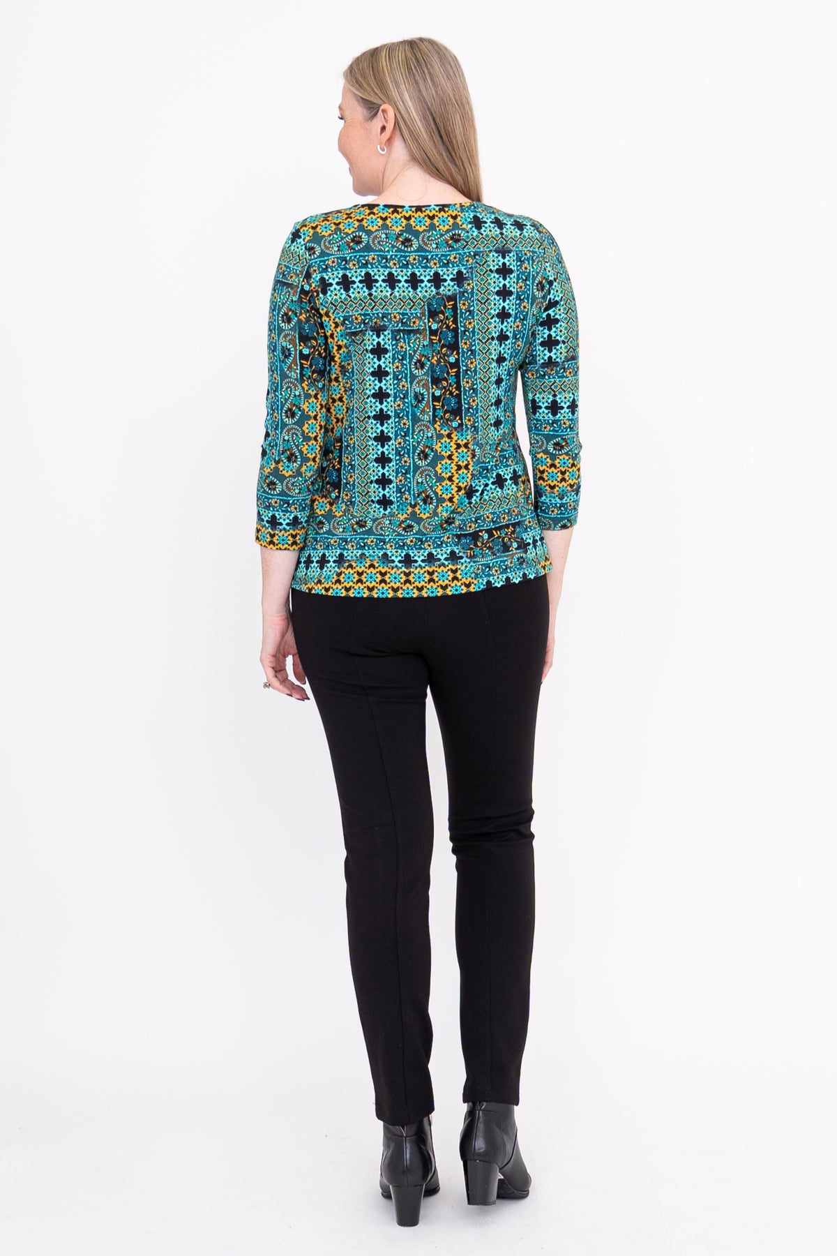 Margorie Top, Teal Ways, Bamboo
