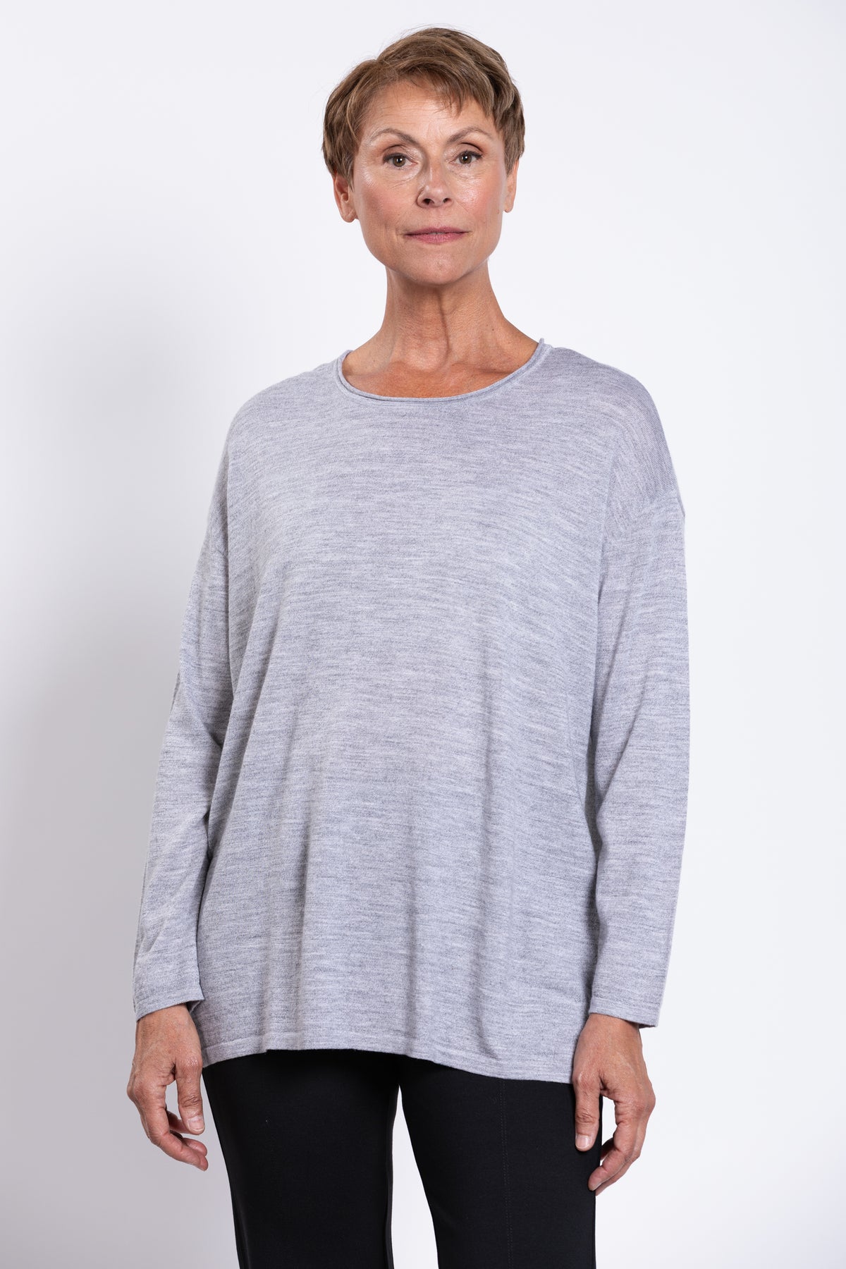 Matera Sweater, Charcoal Lite, Merino Wool