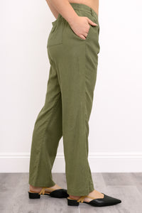 Melodie Pant, Khaki, Linen