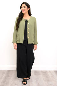 Parker Pant, Black, Cotton Gauze