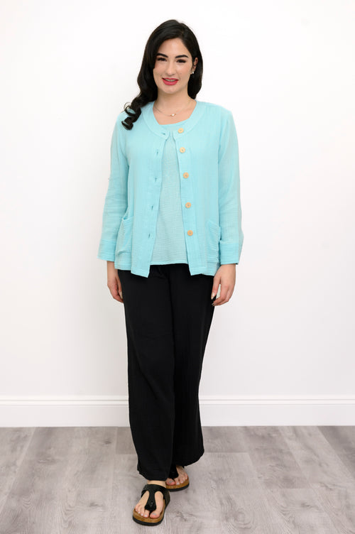 Meryl Jacket, Turquoise