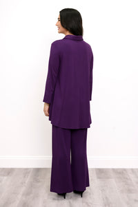 Blouse Michele, violet royal, French terry