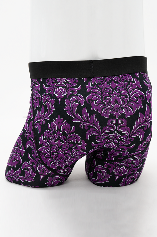 Middle Man, Magenta Damask, Bamboo