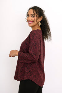 Chemisier Minna, Petite Rose Bordeaux