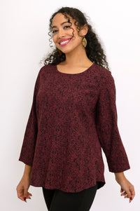 Chemisier Minna, Petite Rose Bordeaux