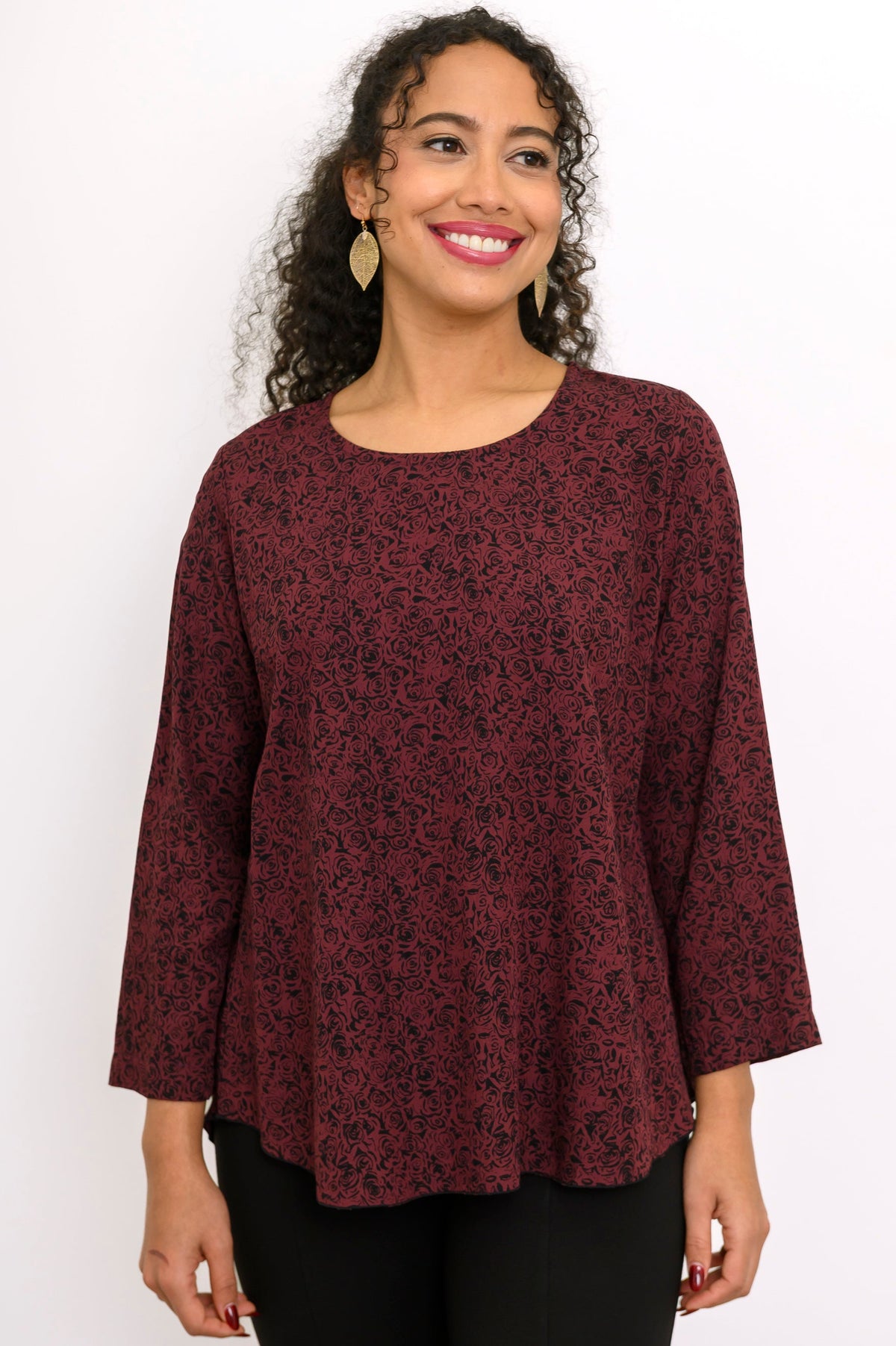 Chemisier Minna, Petite Rose Bordeaux