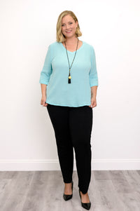 Chemisier Minna, Turquoise