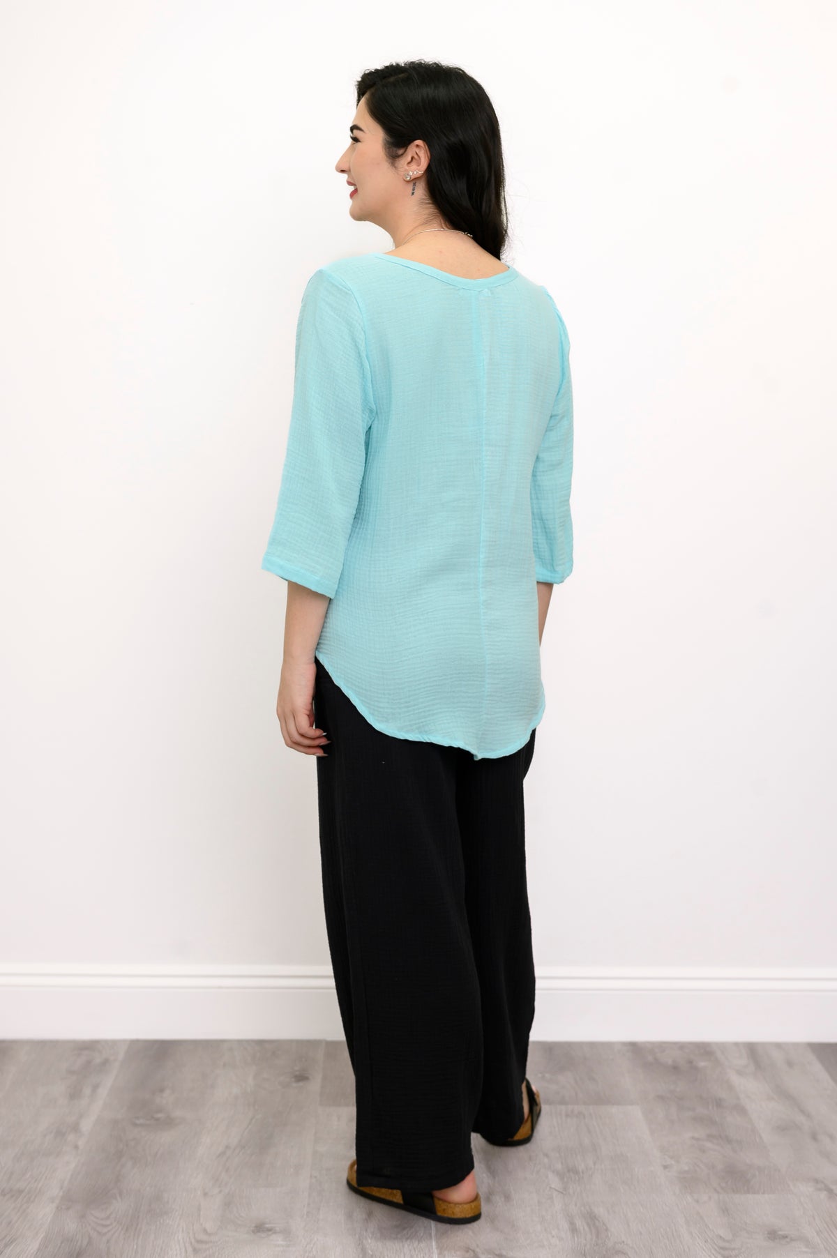 Minna Blouse, Turquoise